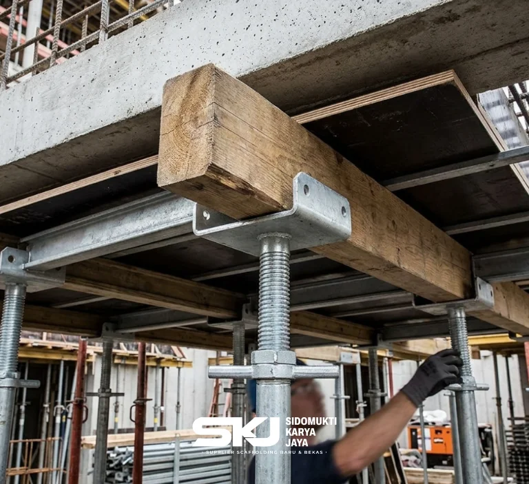 Fungsi u-head pada struktur bekisting balok