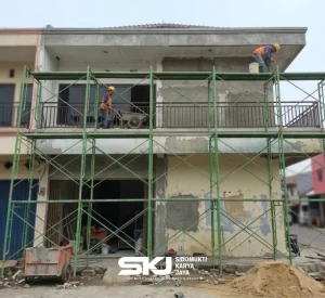 Sewa scaffolding bulanan untuk proyek ruko