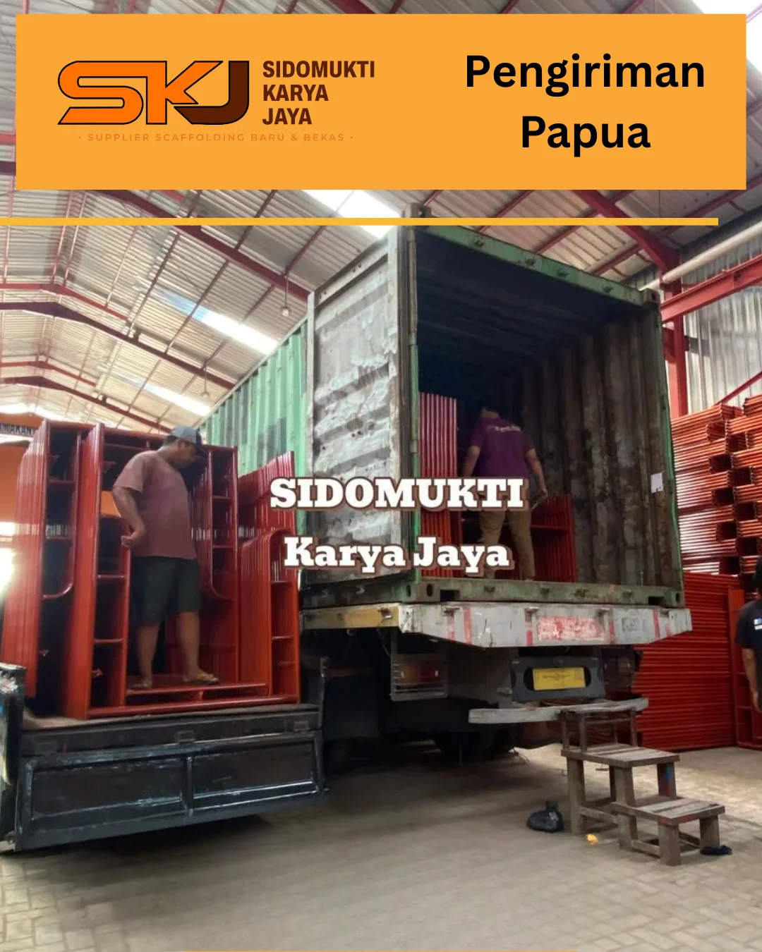 Pengiriman Scaffolding Cargo Laut Papua