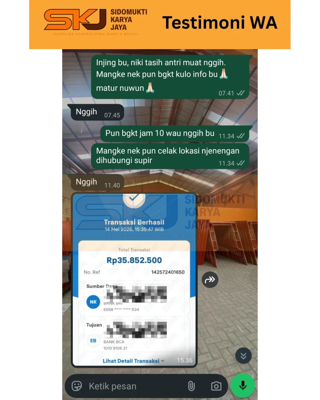 Testimoni SKJ Scaffolding