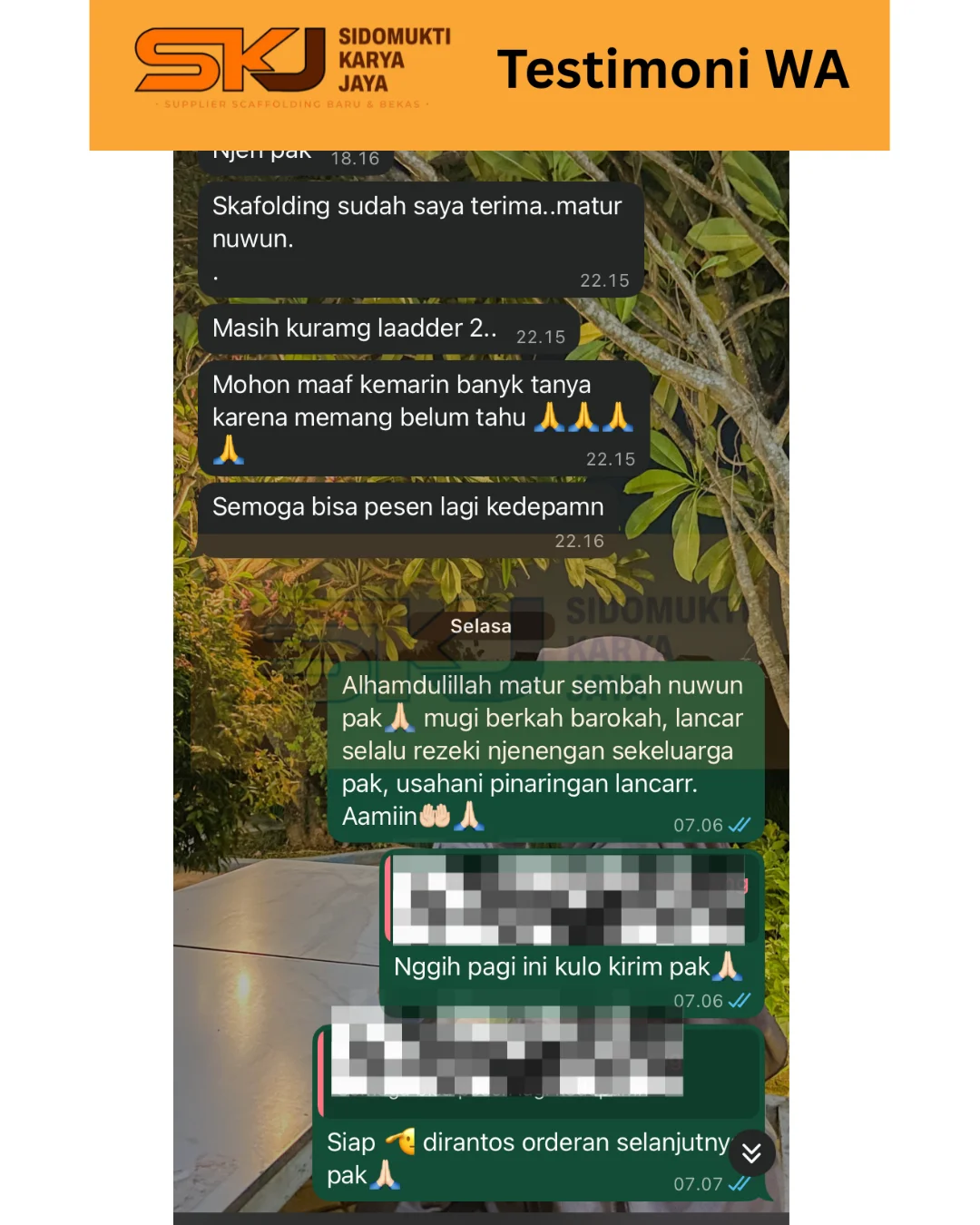 Testimoni SKJ Scaffolding
