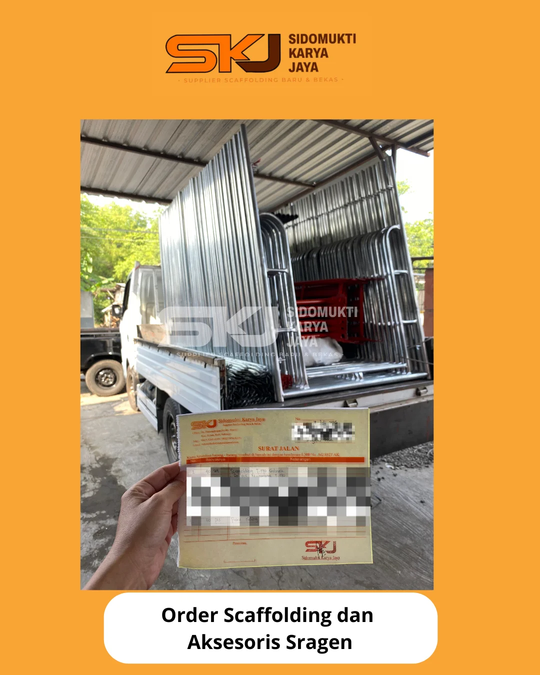 Proses Persiapan Pengiriman Scaffolding ke Sragen SKJ